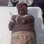 a antique carved wood golfer Image 3