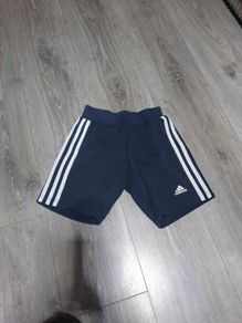 kids navy Adidas shorts