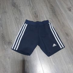 kids navy Adidas shorts
