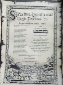 Sligo Trad Music  Festival Poster