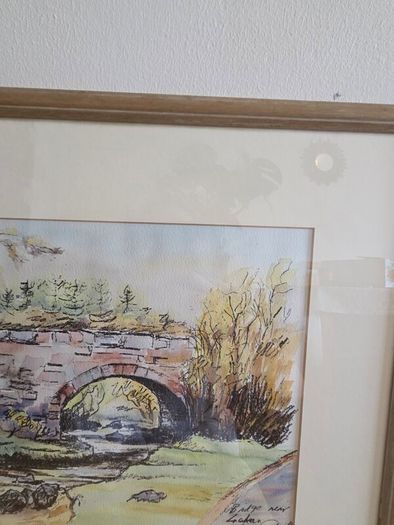 "Bridge at Laragh" Watercolour by Michael Walsh - Signed and dated