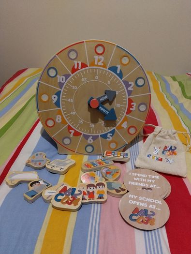 Wooden Routine Clock educational toy