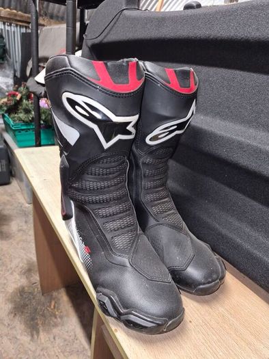 motorcross boots and road bike boots