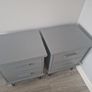 Grey bedside tables / lockers x2 (High quality) Image 2