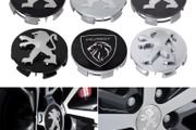 4Pcs Car Alloy Wheel Center Hub Cap Badge Covers Accessories For Peugeot RCZ 107 108 206 207 208 306 307 308 406 407 408 508 2008 3008