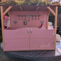 Our generation wooden Stable with horse and Our generation Doll