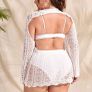 crochet beach mini dress Image 3