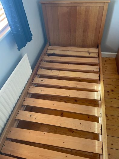 Heavy Solid Oak Bed