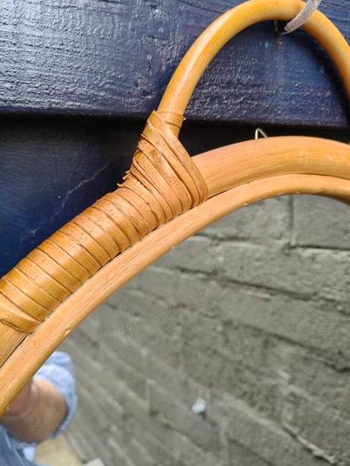 Rattan/Bamboo Round Mirror