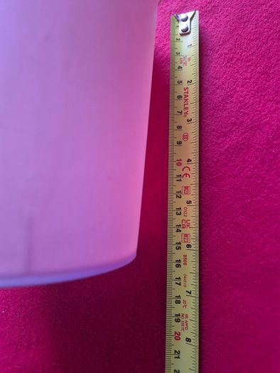 Small Pink Plastic 7inch Fliptop Food Waste Bin