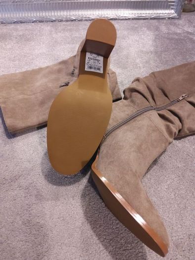 Next Nude tall boots - size 6.5