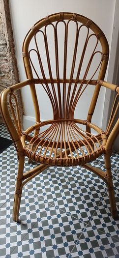 Mid-century Bamboo Chair