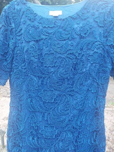 Monsoon royal blue lace dress (free post)