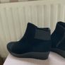 ankle size 39 black suede wedge comfortable boots Image 7