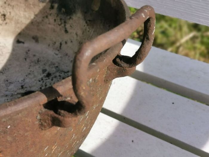 Old Antique cast iron pot