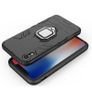 For iPhone XR Case Hybrid Cover Rugged Armor Shockproof Magnet Ring Holder Stand - FHT02IPK5 Image 3