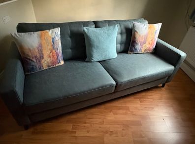 Blue 3 seater couch