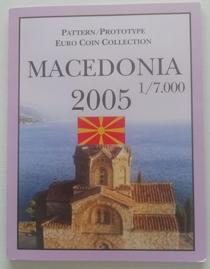 2005 Macedonia Euro Pattern Set Sealed Unc Coins
