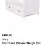 Obaby Stamford Classic Sleigh Cot Bed Image 6
