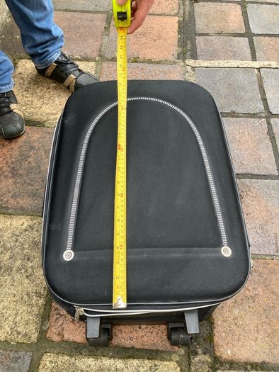 suit case on wheels
