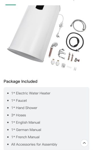 Electric water boiler
