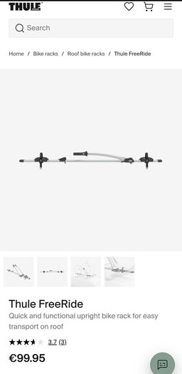 Thule freeride 532 twin roof mounted bike rack