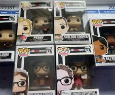 The Big Bang Theory Funko Pops - Sheldon, Leonard, Penny, Raj, Amy Stuart