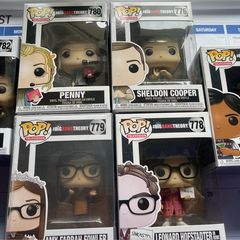 The Big Bang Theory Funko Pops - Sheldon, Leonard, Penny, Raj, Amy Stuart