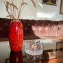 Vintage 1960s Georgshutte Art Glass Votive Candle Holder Trivet Dish Warmer Image 4