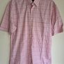 mens GANT short sleeve shirt pink check Size medium 39/15.5 Image 2