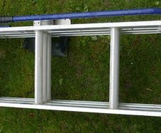 Sliding Loft Ladder with handrail
