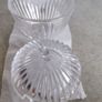 Rare find Vintage crystal apple shaped preserve pot, perfect for the Christmas cranberry sauce Image 4
