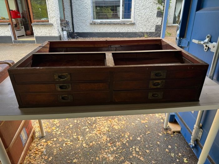 Antique Winsor & Newton Shop Counter Display Cabinet / Plan Chest (Ideal Upcycle)