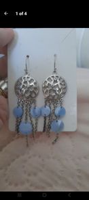 sterling silver dream catcher earrings