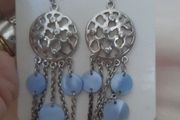 sterling silver dream catcher earrings