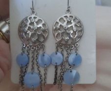 sterling silver dream catcher earrings