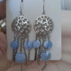sterling silver dream catcher earrings