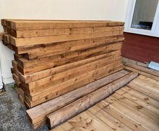 Timber Railway Sleepers 200 x 100 x 2.4m