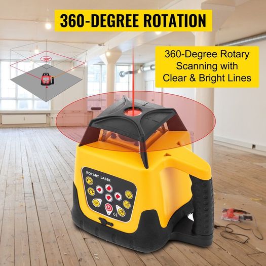Automatic Self Levelling Rotating Laser Rotary Laser Level 500m Range RED LASER LINE