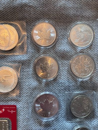 Silver Coins and Bars 1oz , 20g , 10g