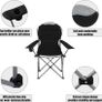 Camping Chair, Padded Camping Chairs for Adults with Armrests and Cup Holder, Heavy Duty Folding Chair Portable for Fishing Beach, Perfect for Caravan Trips, BBQs, Garden, Picnic, Travelling (FREE SHIPPING) Image 5