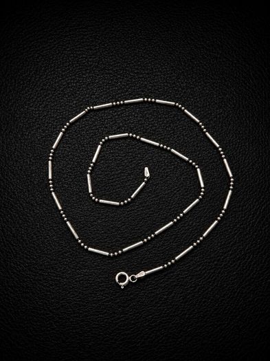 925 Vintage Sterling Silver Italian Bar LinkChain