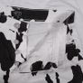 Boohoo Man White Black Cow Print Graphic Straight Leg Denim Jeans W32/L31 Image 3