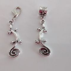 Lizard Charm - Pandora Style / Lobster Clasp