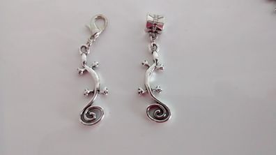Lizard Charm - Pandora Style / Lobster Clasp
