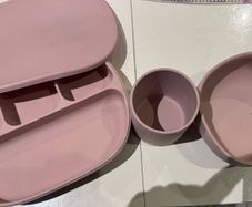 Baby silicone feeding set