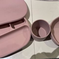 Baby silicone feeding set
