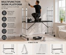Mobile Aluminium Work Platform & Multifunction Scaffold Ladde