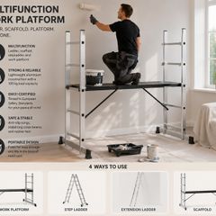 Mobile Aluminium Work Platform & Multifunction Scaffold Ladde