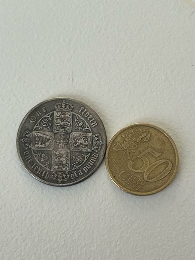 Victoria 1852-1881One Florin / Gothic Head / British Coins / Restrike reproductions